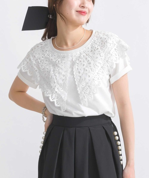 PICCIN tシャツ 「WEB限定」ビッグカラー天竺Tシャツ レディース