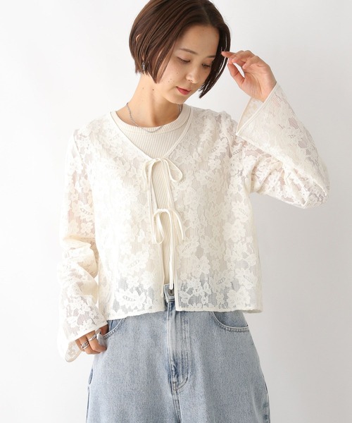LEPSIM（レプシィム） カーディガン レースボレロ 130150 レディース