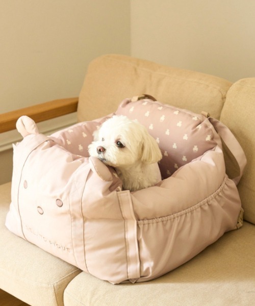 gelato pique ペットキャリー 「CAT＆DOG」ベアモチーフドライブベッド