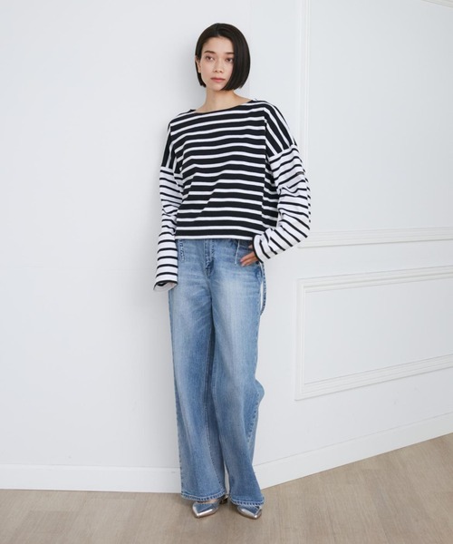 Leminor / ルミノア PETIT COPAIN COURT ボーダー 長袖カットソー SUPERIOR CLOSET》PETIT COPAIN COURT別注ボーダーTシャツ《Le