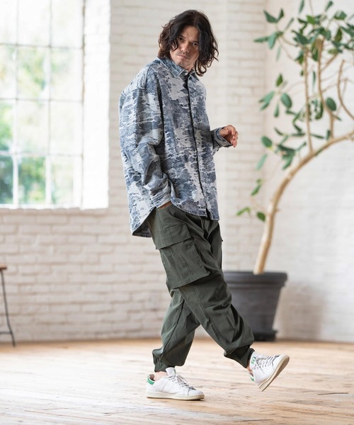 CAMBIO（カンビオ） シャツ ms5773- Camouflage Jacquard Chemical