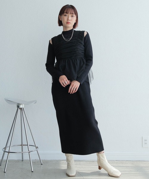 LADYMADE（レディメイド） ワンピース リボンチュールトップス 