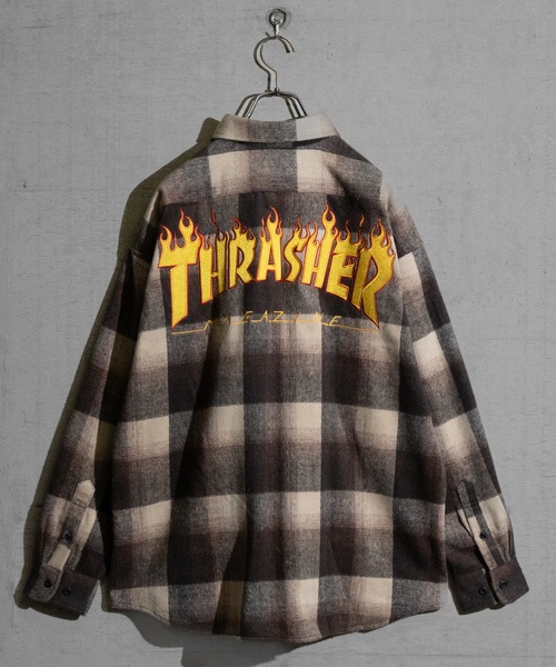 THRASHER（スラッシャー） シャツ 「at」「THRASHER/スラッシャー