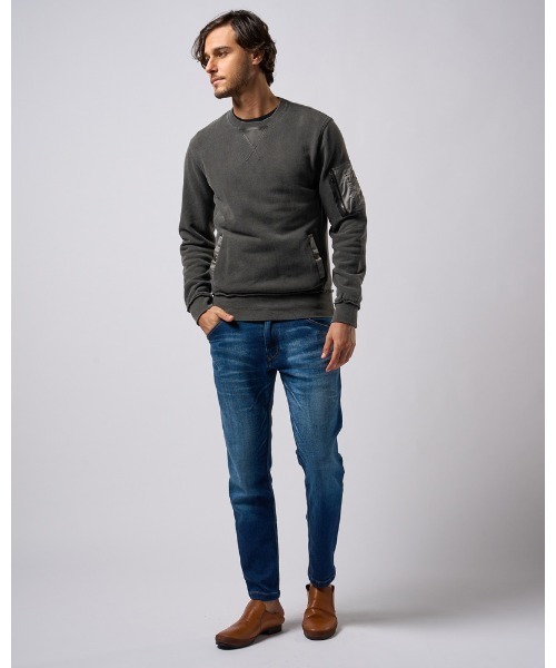 wjk トレーナー スウェット MA-1 sweatshirt メンズ : ZOZOTOWN