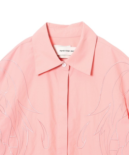 ブラウス シャツ Feng Chen Wang PHOENIX EMBROIDERY SHIRT FWS17SR06 レディース Feng Chen Wang ブラウス シャツ PHOENIX EMBROIDERY SHIRT