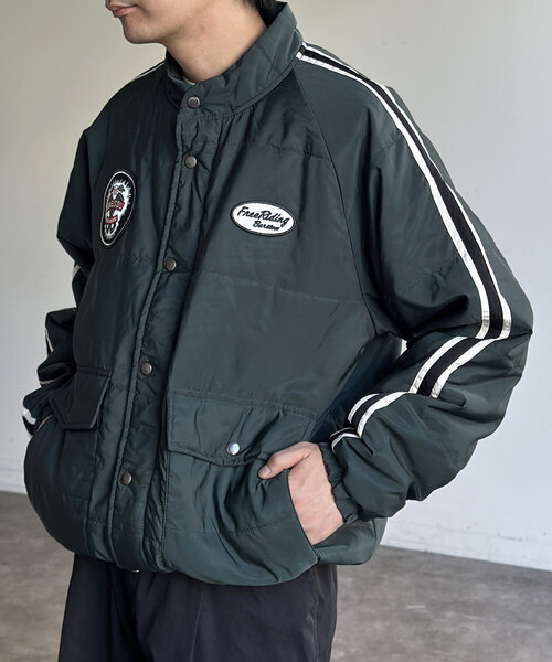 CPCM（シーピーシーエム） ブルゾン アウター 中綿ワッペン付き