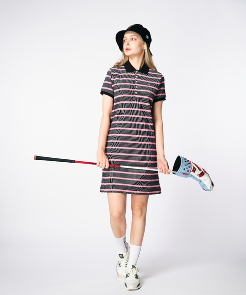 DEVEREUX GOLF ワンピース Classic OX ボーダーワンピース : ZOZOTOWN