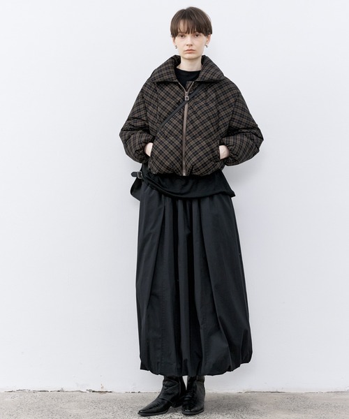 tageechita チェック柄 ダウンコート CLASSIC PLAID DOWN COAT / クラシカルチェックダウンコート