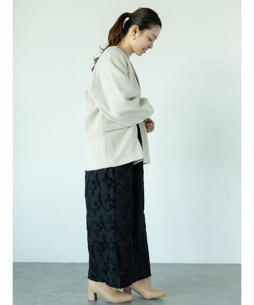 kolor シャギーコート　1 yuiさんコラボ＞ウール混シャギーコート（チェスターコート