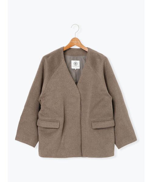 ROPE' 【PONTETORTO】シャギーノーカラーコート新品¥39,600 ROPE'（ロペ）の「【WEB限定】【PONTETORTO(イタリア)】ポンテ