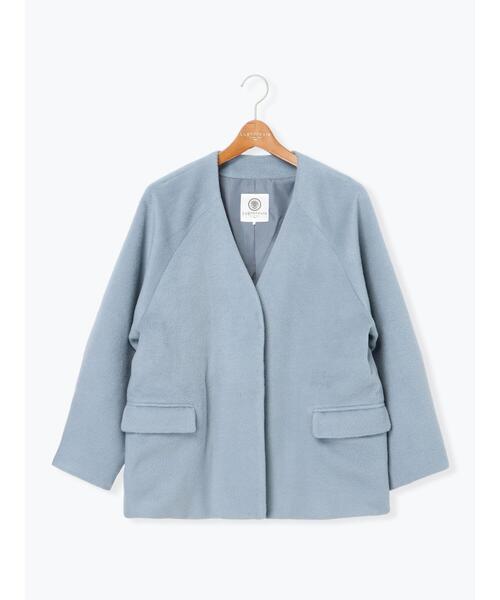 ROPE' 【PONTETORTO】シャギーノーカラーコート新品¥39,600 ROPE'（ロペ）の「【WEB限定】【PONTETORTO(イタリア)】ポンテ