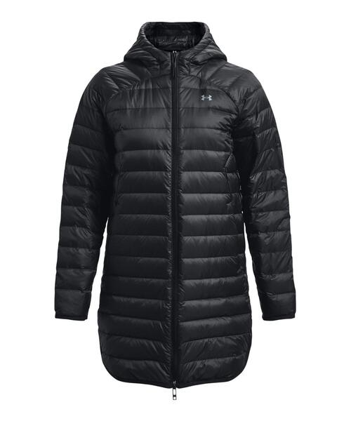 「UNDER ARMOUR」 ダウンコート M ブラック レディース