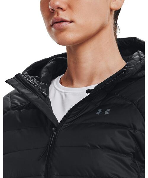 「UNDER ARMOUR」 ダウンコート M ブラック レディース
