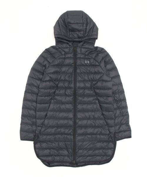 「UNDER ARMOUR」 ダウンコート M ブラック レディース