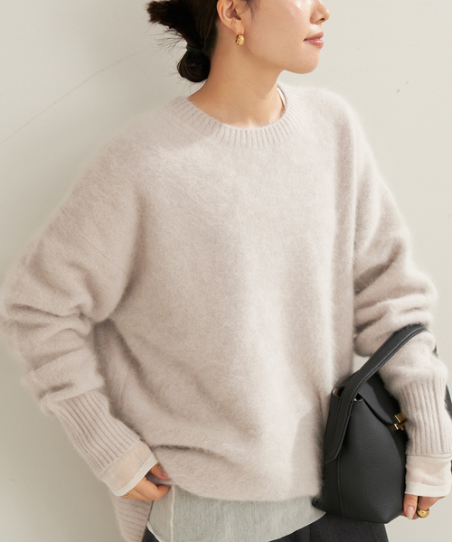 【新品未使用】Plage Fur Nuance プルオーバー　ベージュA plage ニット 「WEB限定追加」Fur Nuance プルオーバー2