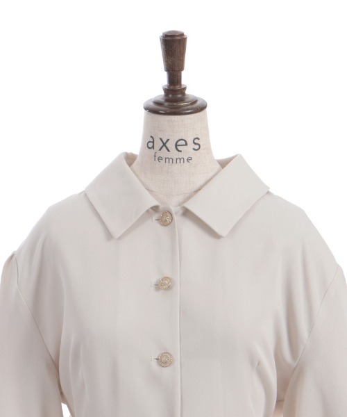 axes femme（アクシーズ ファム） トレンチコート コート バックフリル