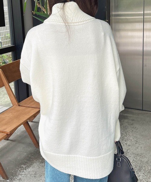 「INGNI」 タートルネックニット M グレー レディース_画像7