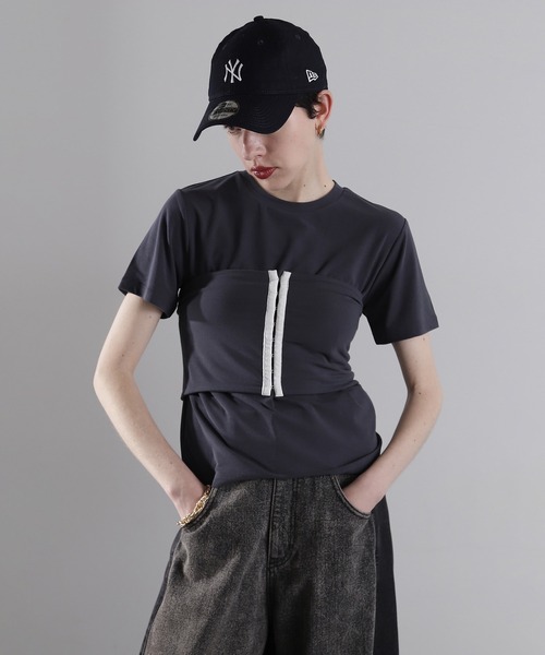 tシャツ 半袖 バンドゥセットTシャツ レディース