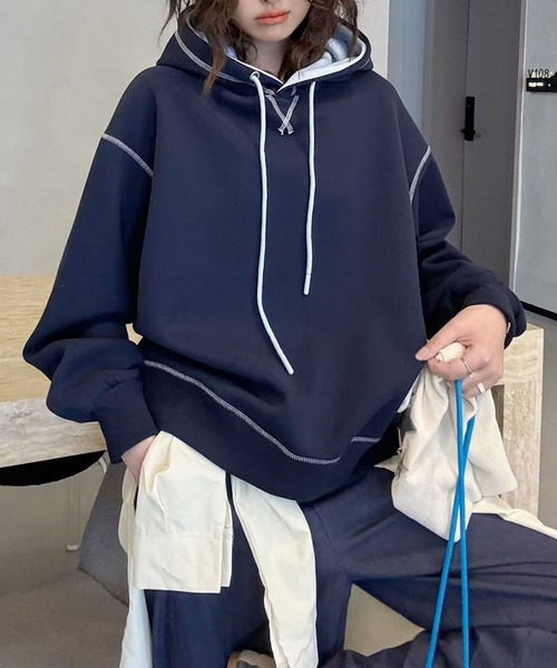 関送込◆Golden Goose ドローストリング パーカー aimoha パーカー ドローストリングデザインフーディ レディース