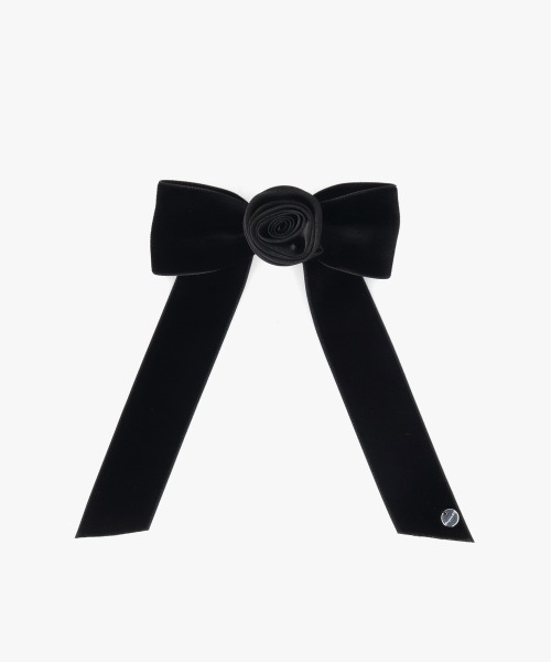ヘアアクセサリー Chapeau d' O Rose Ribbon Barrette Chapeau d' O ヘアクリップ Rose Ribbon Barrette