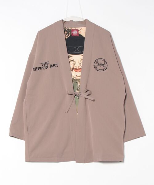 カヤ カーディガン 「カヤ」着る、NIPPON ART 和面メンズ羽織 メンズ