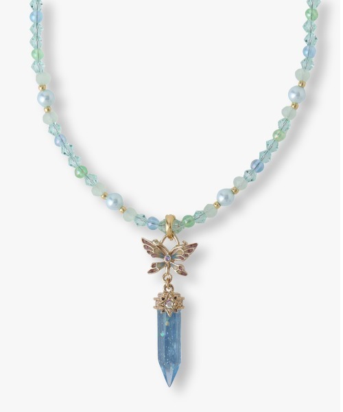 ANNA SUI 水晶玉モチーフ ネックレス ブルー ANNA SUI 水晶玉モチーフ ネックレス ブルー
