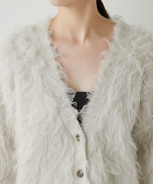 ガリャルダガランテ Tバーカーディガン ニット ベージュ FREE 新品未使用 GALLARDAGALANTE（ガリャルダガランテ） ニットカーディガン FREE