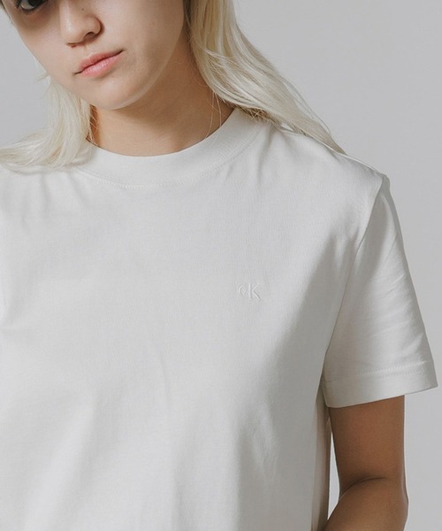 tシャツ  /カルバンクライン SS ARCHIVE LOGO CREWNK TEE Ｔシャツ レディース