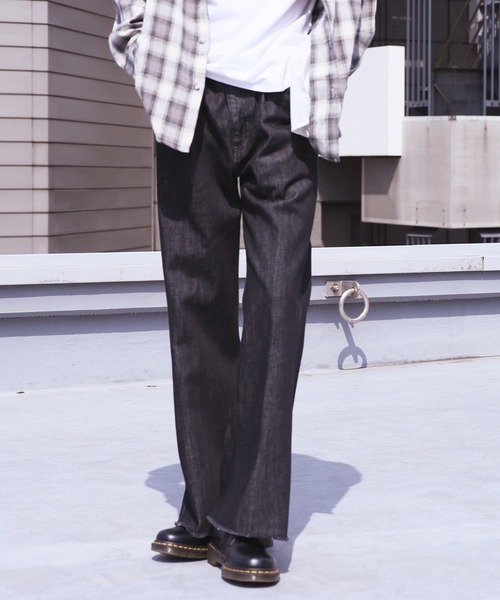 ROOP TOKYO マルチサイズ ジーンズ ブーツカットセンタープレスデニム