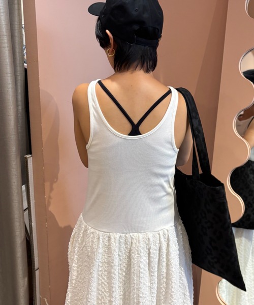 HONEY MI HONEY（ハニーミーハニー） ワンピース rib tank balloon one  