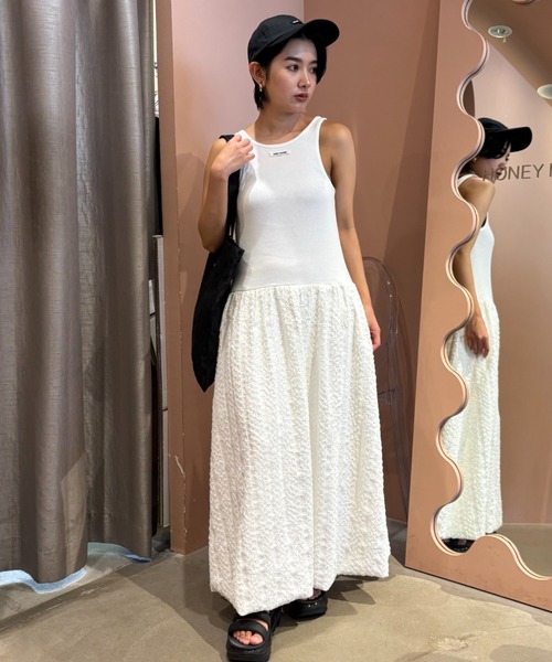 HONEY MI HONEY（ハニーミーハニー） ワンピース rib tank balloon one  