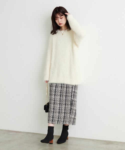 「natural couture」 タイトスカート FREE グレー レディース_画像2