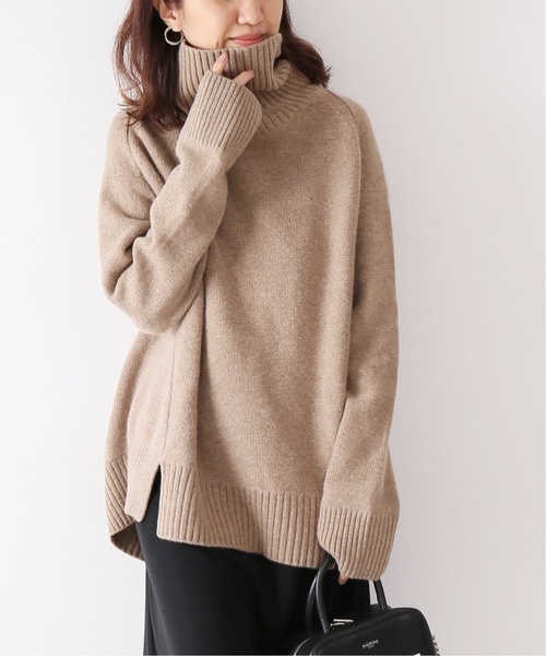 【美品✨】FRAMeWORK カシミヤ混　タートルネックニット　チョコレート　冬 美品✨】FRAMeWORK カシミヤ混 タートルネックニット チョコレート 冬