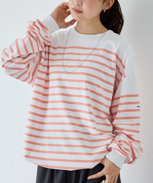tシャツ 「MONT KEMMEL/モンケメル」CREW LS TEE DRAWSTRING O/E BASQUE BORDER/ボーダーバスクシャツ MONT KEMMEL tシャツ 「MONT KEMMEL/モンケメル」CREW LS TEE