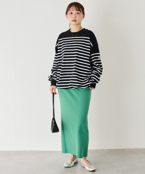 tシャツ 「MONT KEMMEL/モンケメル」CREW LS TEE DRAWSTRING O/E BASQUE BORDER/ボーダーバスクシャツ MONT KEMMEL tシャツ 「MONT KEMMEL/モンケメル」CREW LS TEE