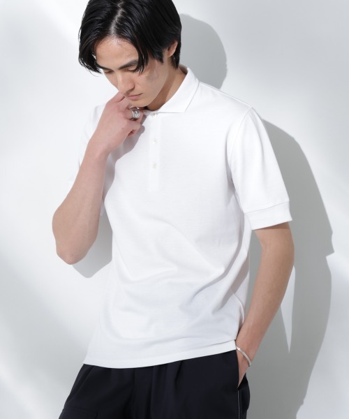 Anti Soaked ポロシャツ/カッタウェイ(2枚セット) NANO universe ポロシャツ WEB限定/Anti Soaked ポロシャツ