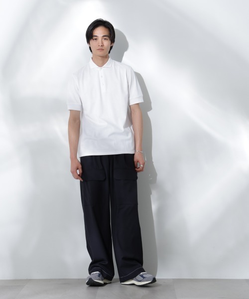 Anti Soaked ポロシャツ/カッタウェイ(2枚セット) NANO universe ポロシャツ WEB限定/Anti Soaked ポロシャツ