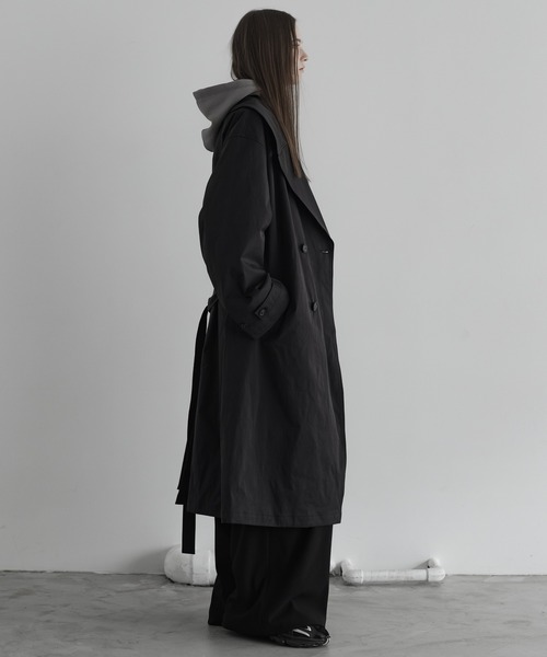 remer ルーズダブルブレストトレンチコート loose double breasted trench coat / ルーズダブルブレスト