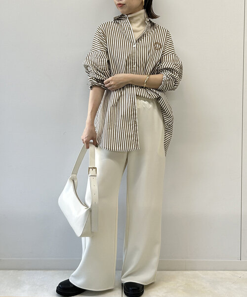 「LOUNGEDRESS」 長袖カットソー FREE ベージュ レディース Loungedress 「LOUNGEDRESS」 長袖シャツ FREE ベージュ