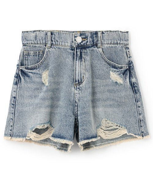 LOVETOXIC パンツ 「LTXC」ダメージデニムショートパンツ キッズ 子供