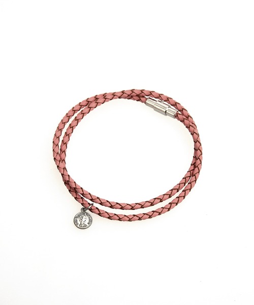 ブレスレット an meets zakka コインチャームレザー2重ブレスレット