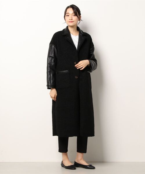 「EVRIS」 チェスターコート FREE アイボリー レディース_画像4