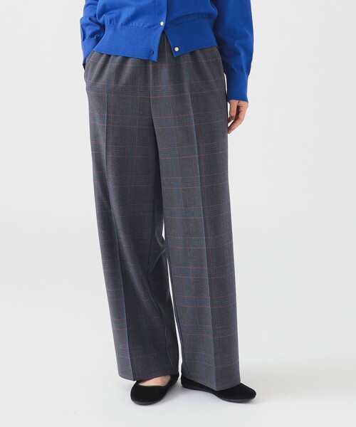 B：MING by BEAMS パンツ チェック パンツ（S〜M） レディース
