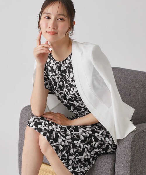 クード シャンス（COUP DE CHANCE）/【洗える／日本製】柄ワンピース COUP DE CHANCE（クードシャンス） ワンピース 「洗える／日本製」柄