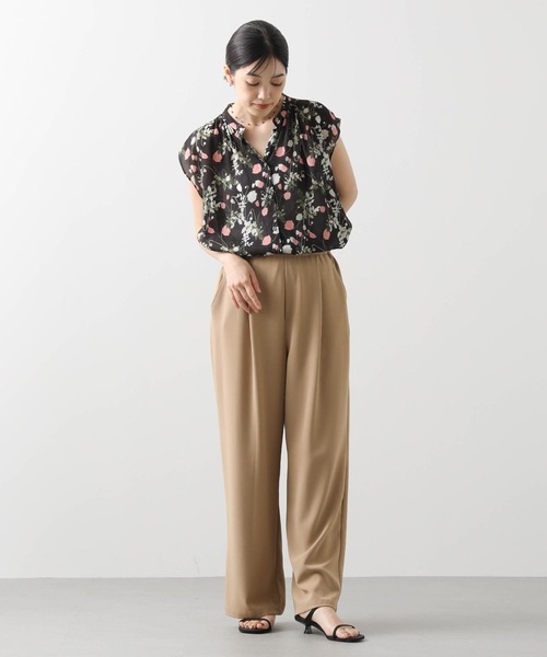 Summer sale CLOCHE（クロッシェ）ドルマンシルエットトップス 裾ゴム ゆったり 身体のラインを拾わない ボトムスを選ばない バルーン風 CLOCHE（クロッシェ）新着 ドルマンシルエットトップス 裾ゴム