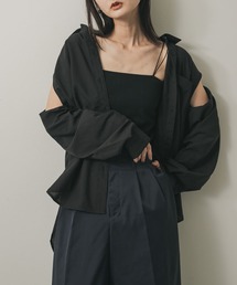ブラウス シャツ リネンライクショルダースリットシャツ レディース｜ZOZOTOWN Yahoo!店