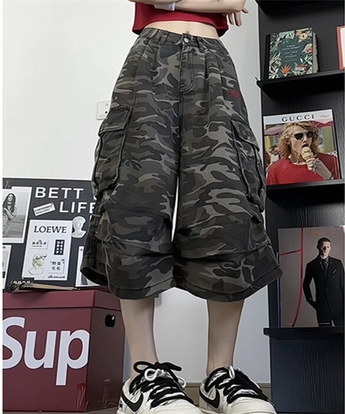 カーゴパンツ 迷彩柄（パンツ丈タイプ：7分）のおすすめ人気商品一覧