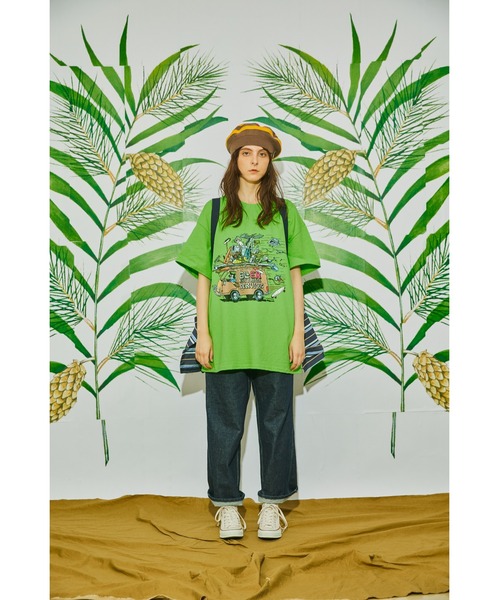 「AlexanderLeeChang」 半袖Tシャツ 4 ライム メンズ | AlexanderLeeChang | 01