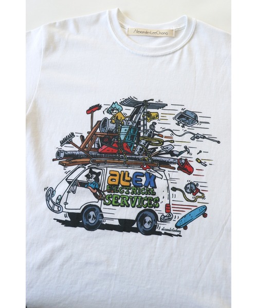 「AlexanderLeeChang」 半袖Tシャツ 4 ライム メンズ | AlexanderLeeChang | 03