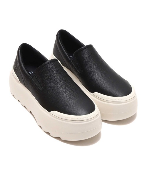 新品未使用 UGG モカシン ブラック 23cm スリッポン 箱付き UGG Australia 「UGG」 スリッポン 23cm ブラック レディース